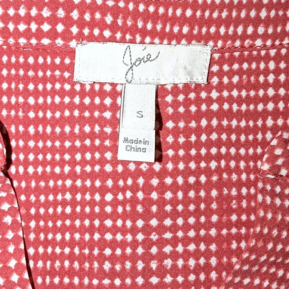 Joie | Daylan Rosalyn Casual Blouse Top in Western Rose | Size Small - Picture 6 of 11